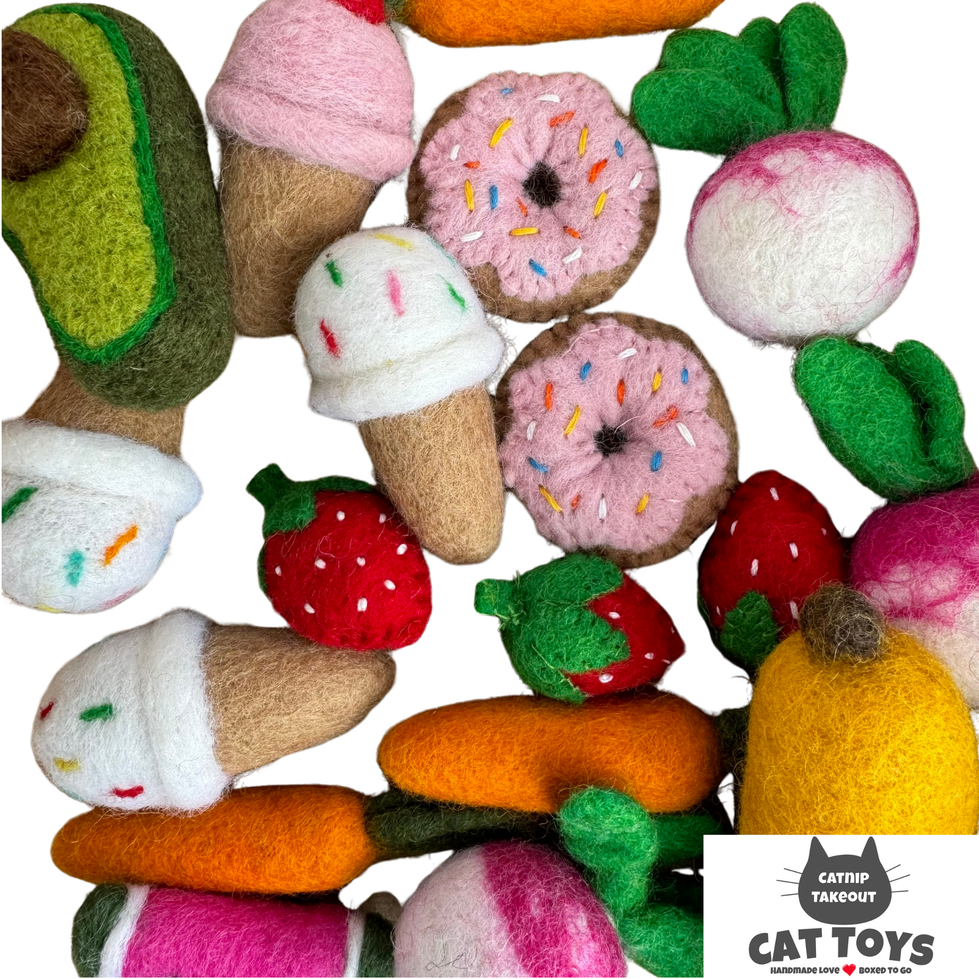 Catnip Cat Toy | Wool | Weekly on the Menu - CatnipTakeout