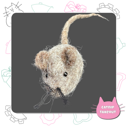 Mouse Cat Toy | Wool Felted - CatnipTakeout