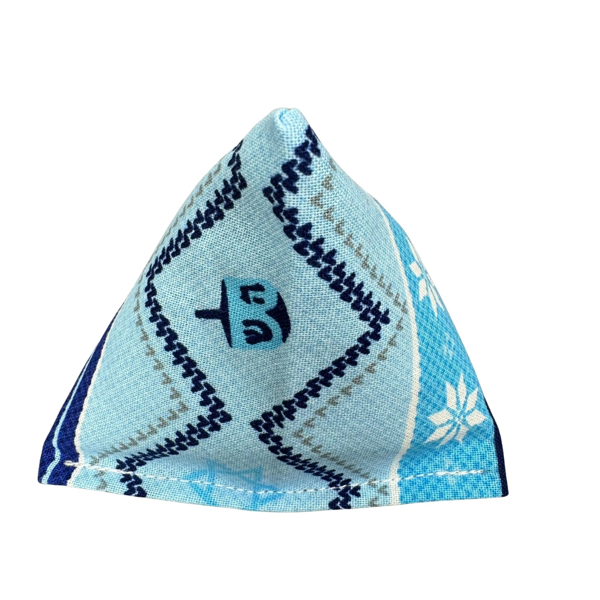 Hanukkah on Blue | Happy Sack Catnip Cat Toy from CatnipTakeout - A toy featuring Hanukkah symbols on a blue background, perfect for festive playtime.