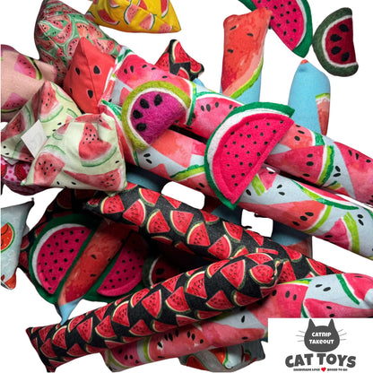 Watermelon Catnip Cat Toy Happy Sack - CatnipTakeout