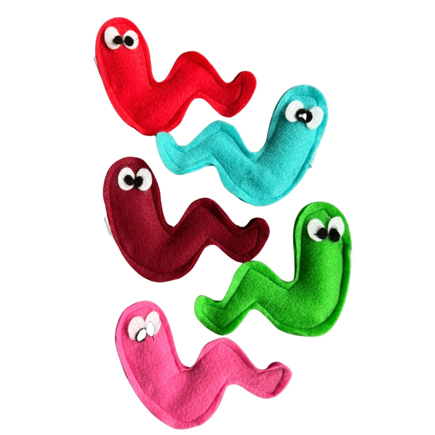 Worm Cat Toy – Crinkly, Wiggly, Colorful & Cat-Approved